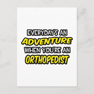 Alltag ist ein Abenteuer ... Orthopädie Postkarte