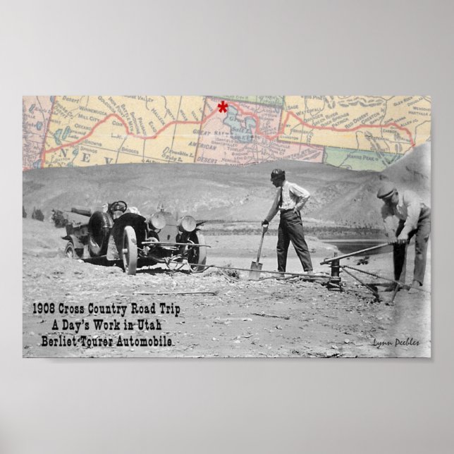 Alltag Utah 1908 Road Trip Poster (Vorne)