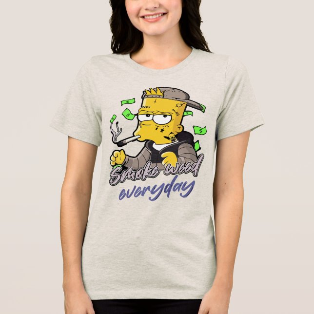 Alltäglich rauchen - Kill Vibes Tri-Blend Shirt (Vorderseite)