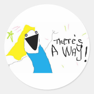 Alltägliche Erinnerungen, Ermutigung, Gewinn, Sie  Runder Aufkleber