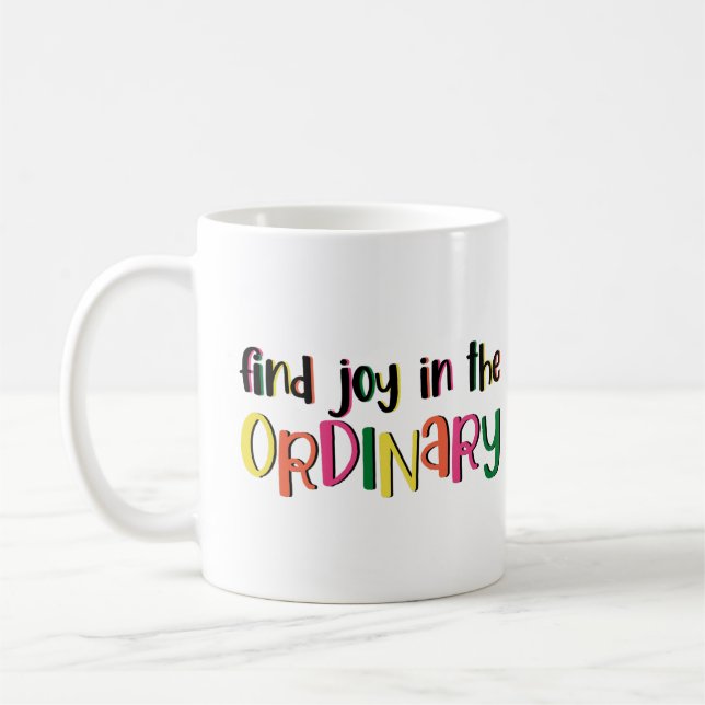 Alltägliche Freuden Kaffeetasse (Links)