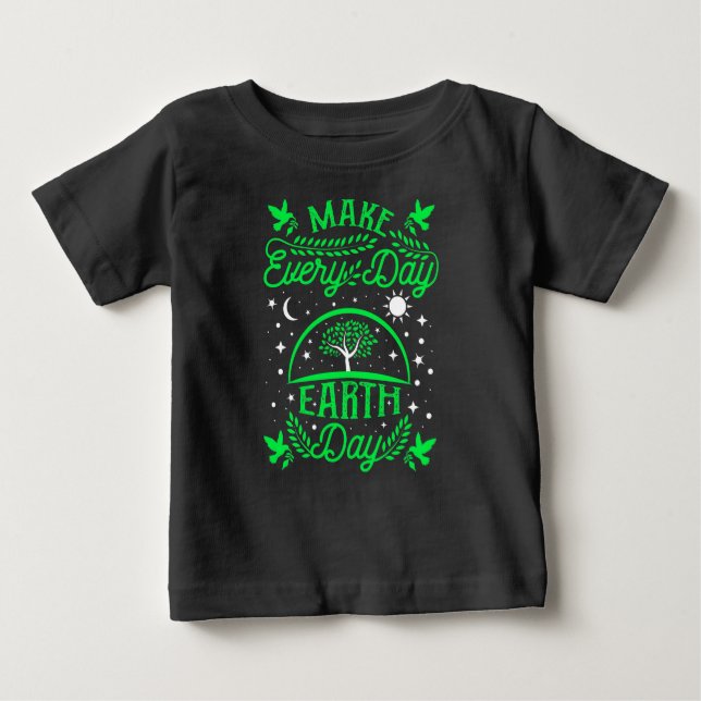 Alltäglicher Tag Baby T-shirt (Vorderseite)