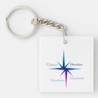 Alltags-Symbole Quadrat-Schlüsselanhänger Schlüsselanhänger