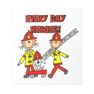 Alltagshelden Feuerwehrmann T-Shirts und Geschenke Notizblock