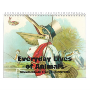 Alltagsleben von Tier-Sept. 2018 - 18 Monate Kalender