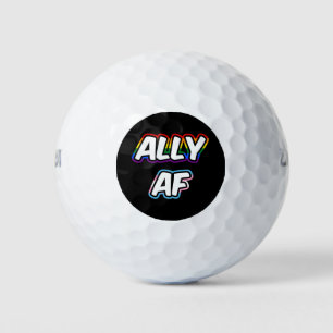 Ally AF II - Queer Stolz der Gay Trans-Flagge für Golfball