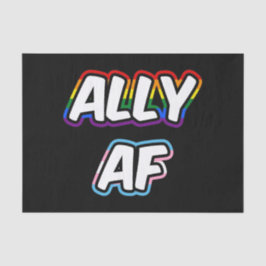 Ally AF II - Queer Stolz der Gay Trans-Flagge für  Seidenpapier