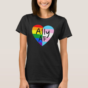 Ally Af Lgbtq Flag Gay Pride Gleichheit Trans Lesb T-Shirt