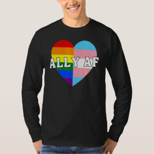 Ally Af Lgbtq Flag Gay Pride Gleichheit Trans Lesb T-Shirt