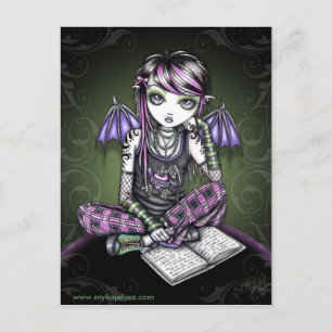 Ally Bat Winged Emo Ipod Fairy Postkarte