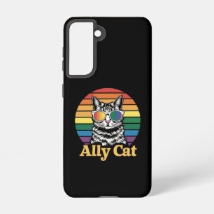 Ally Cat LGBT Rainbow Flag LGBTQ Geschenk Samsung Galaxy Hülle