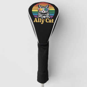 Ally Cat LGBT Regenbogenflagge LGBTQ Geschenk Golf Headcover