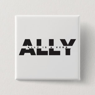 Ally Is a Verb Button