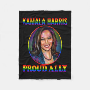 Ally Kamala Harris Unser Vp LGbt Flag Gay Pride Mo Fleecedecke