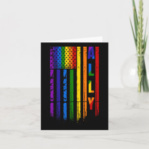 Ally Lgbt Lgbtq Rainbow Pride American Flag 4. Karte