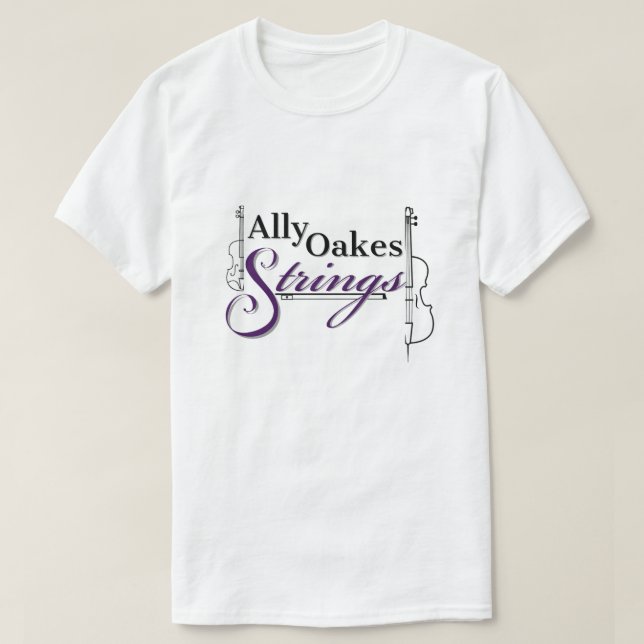 Ally Oakes Strings Adult T - Shirt (Design vorne)