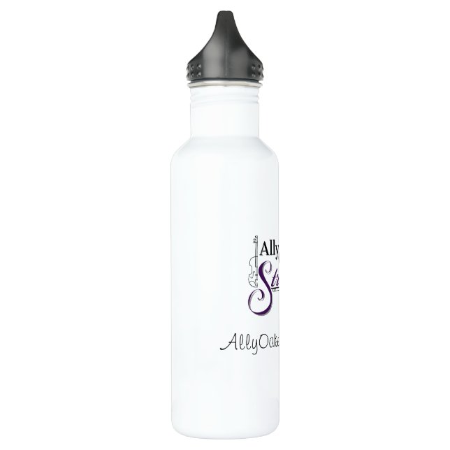 Ally Oakes Strings Logo Wasserflasche Edelstahlflasche (Links)