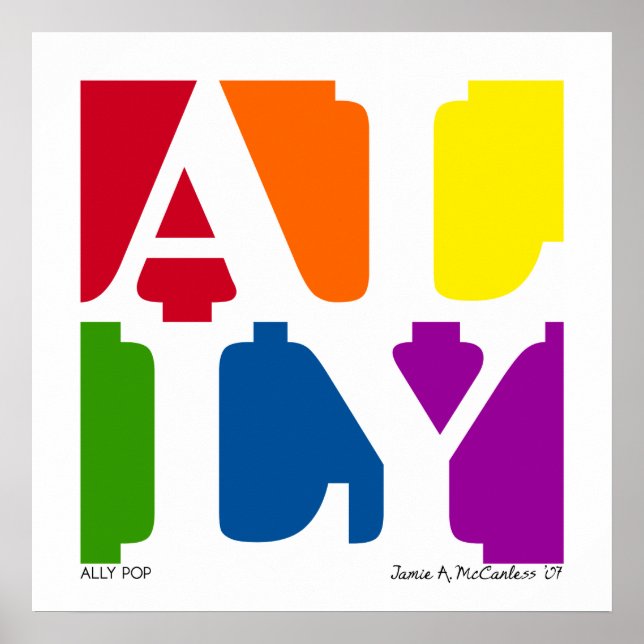 ALLY Pop Poster (White) (Vorne)