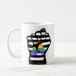 Ally Pride Fist T - Shirt Kaffeetasse