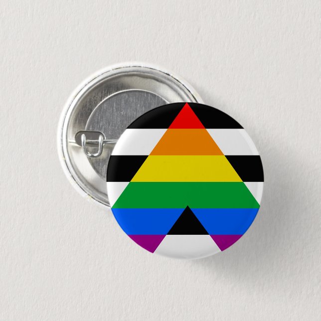 Ally Pride Flag Button (Vorne & Hinten)