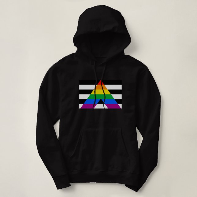 Ally Pride Flag Hoodie (Design vorne)