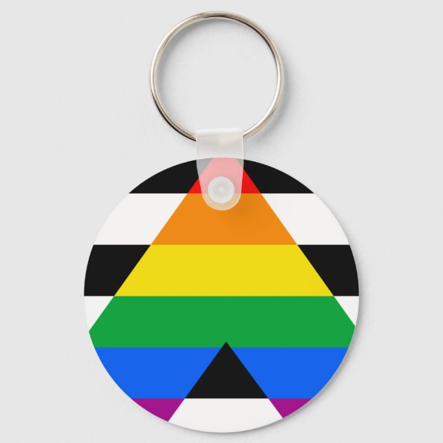 Ally Pride Flag Schlüsselanhänger (Vorderseite)