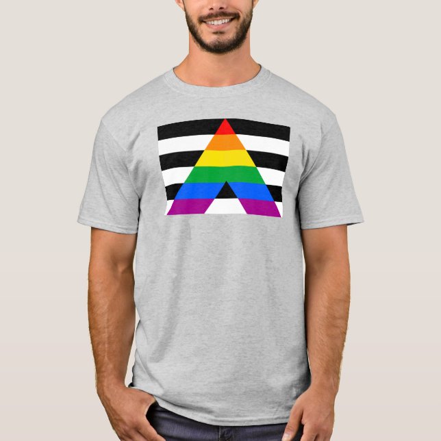 Ally Pride Flag T-Shirt (Vorderseite)