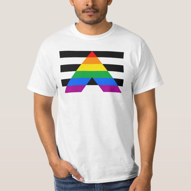 Ally Pride Flag T-Shirt (Vorderseite)