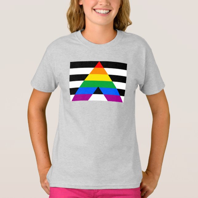 Ally Pride Flag T-Shirt (Vorderseite)