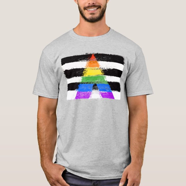 Ally Pride T - Shirt gestrichen (Vorderseite)
