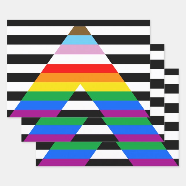 Ally Progress Pride Flag Geschenkpapier Set (Set)
