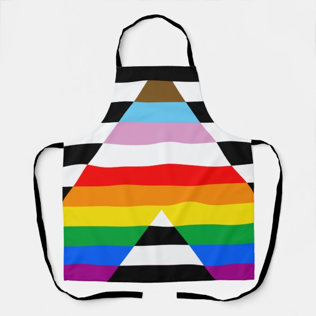 Ally Progress Pride Flag Schürze (Vorderseite)