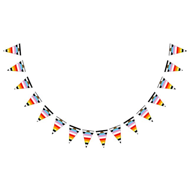 Ally Progress Pride Flag Wimpelkette (Alle)