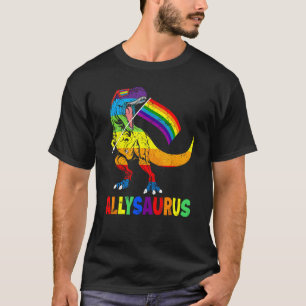 Allysaurus LGBT Shirt Dinosaur Regenbogenflagge Al