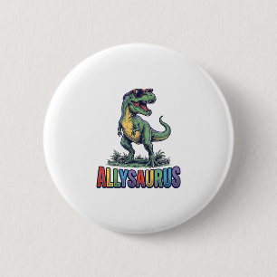 Allysaurus Vintage Dinosaur Sonnenbrille Shirt Des Button