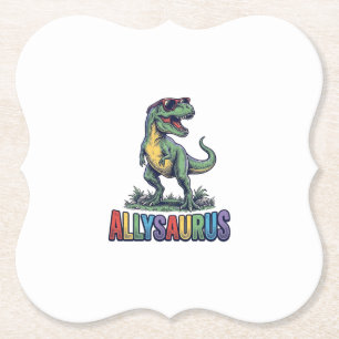 Allysaurus Vintage Dinosaur Sonnenbrille Shirt Des Untersetzer