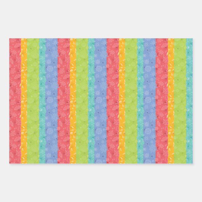 Allzweckverpackungspapier "Seasons" Geschenkpapier Set (Vorderseite)