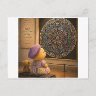 Alma auf der Ausstellung Postkarte