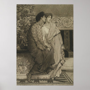 Alma-Tadema - Das erste Flüstern der Liebe 1876 Poster