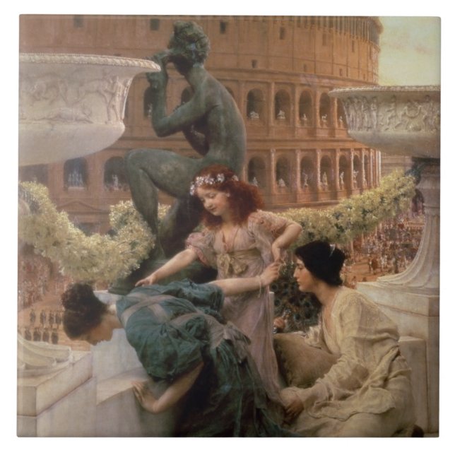 Alma-Tadema | das Kolosseum, 1896 Fliese (Vorderseite)