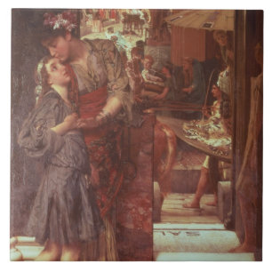 Alma-Tadema   die Abfahrt, 1880 Fliese