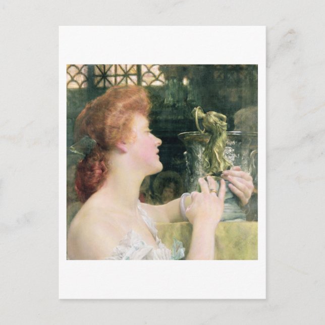 Alma-Tadema | Die goldene Stunde, 1908 Postkarte (Vorderseite)