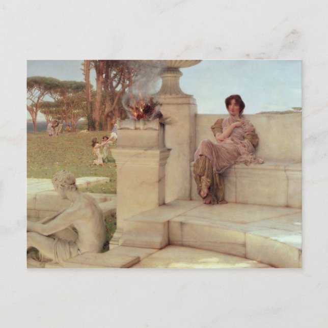 Alma-Tadema | Die Stimme des Frühlings, 1908 Postkarte (Vorderseite)
