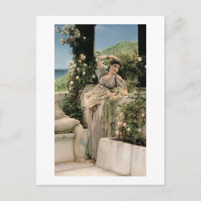 Alma-Tadema | 'Du Rose aller Rose, 1885 Postkarte (Vorderseite)