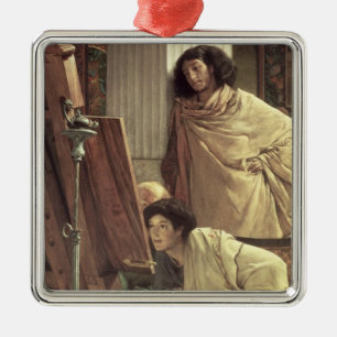 Alma-Tadema   ein Besuch zum Studio, 1873 Ornament Aus Metall