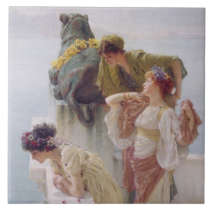 Alma-Tadema   ein Coign von günstigem, 1895 Fliese