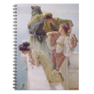 Alma-Tadema   ein Coign von günstigem, 1895 Notizblock