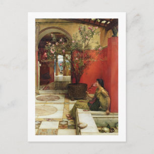 Alma-Tadema Ein Oleander, 1882 Postkarte
