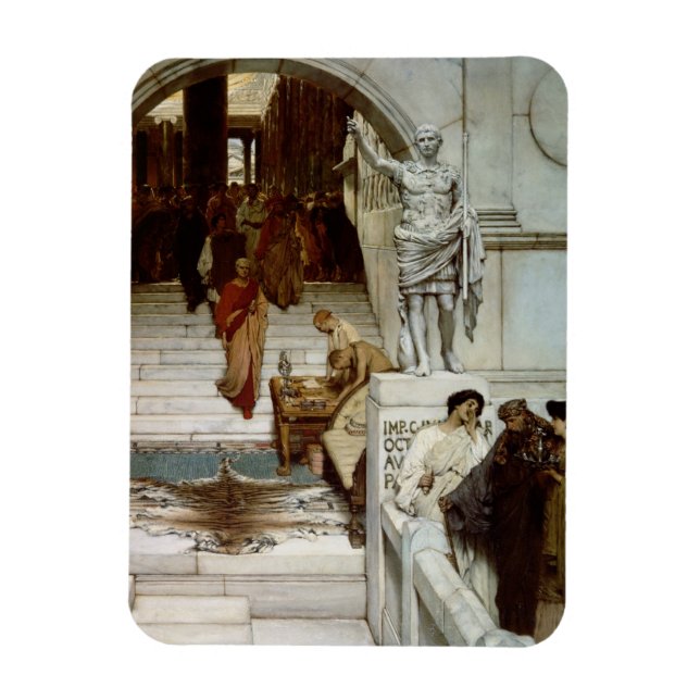 Alma-Tadema | Ein Publikum bei Agrippa's, 1875 Magnet (Vertikal)