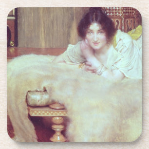 Alma-Tadema   ein Zuhörer: Die Bärn-Wolldecke, Untersetzer